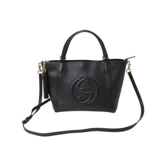 Gucci SOHO Shoulder Bag leather black mint - Picture 1 of 9